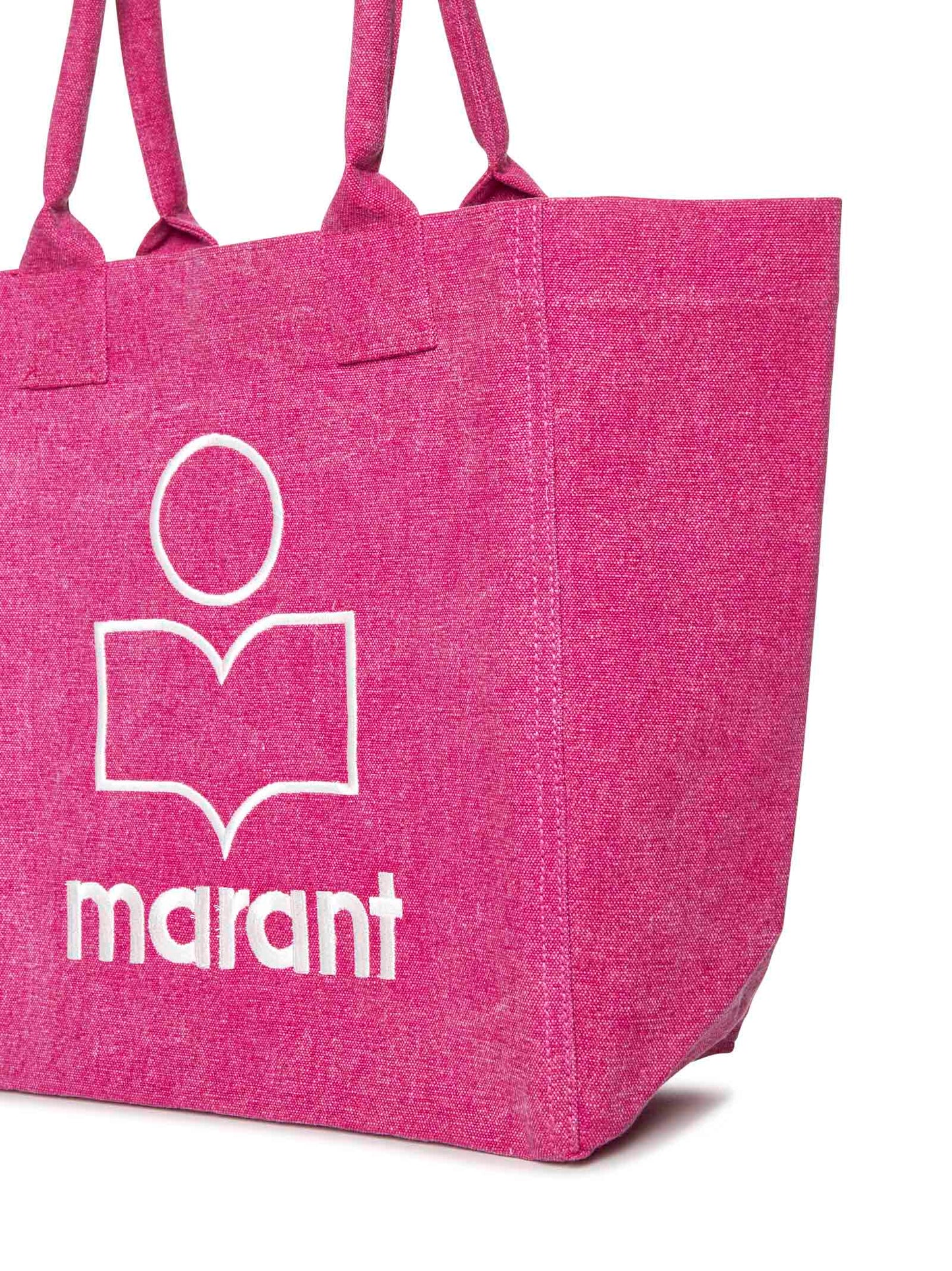 Small Yenky bag in faded-effect cotton with logo