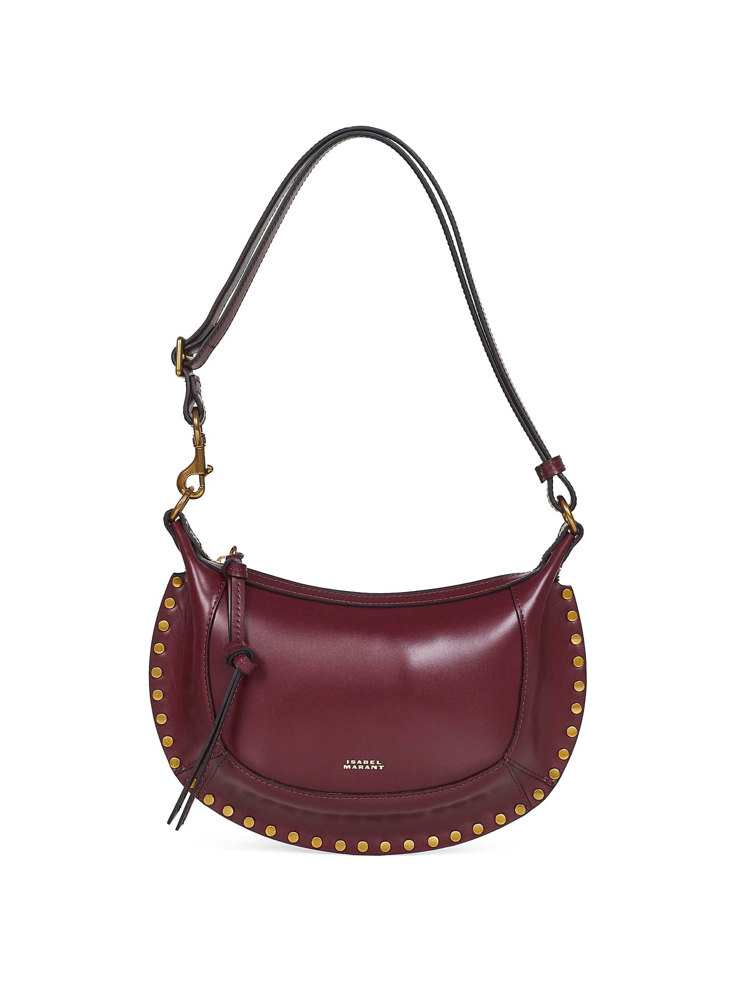 Burgundy Oskan Moon shoulder bag