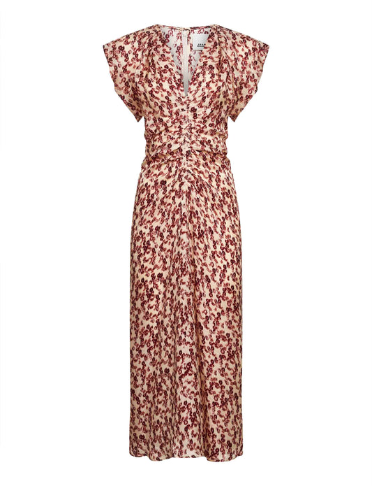 Floral print jacquard Lyndsay midi dress