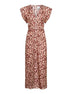 Floral print jacquard Lyndsay midi dress