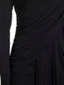Miniabito Georgia in jersey drappeggiato nero