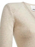 Beige wool blend knit Salina long dress