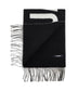 Blcak scarf with logo