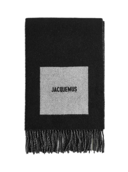 Black The Rond Carré scarf