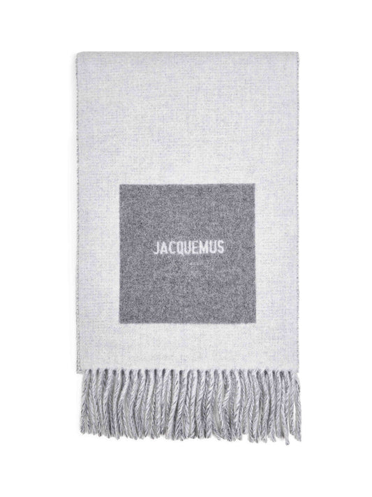 Grey The Rond Carré scarf