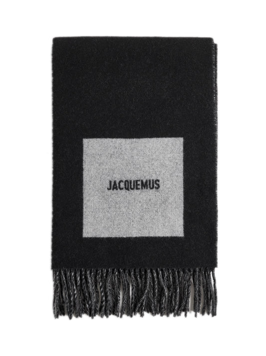 Black The Rond Carré scarf