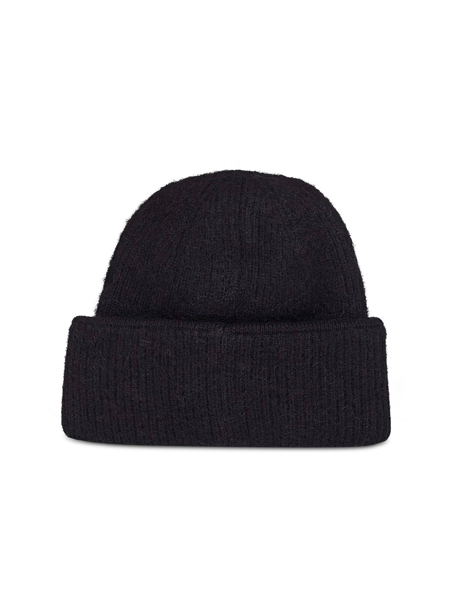 Black The Gros Grain logo beanie