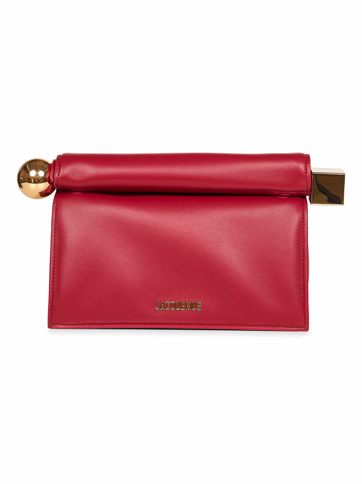Dark red The Rond Carré clutch bag