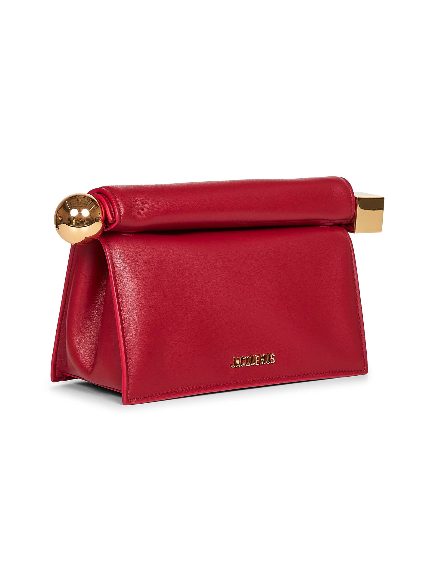 Dark red The Rond Carré clutch bag