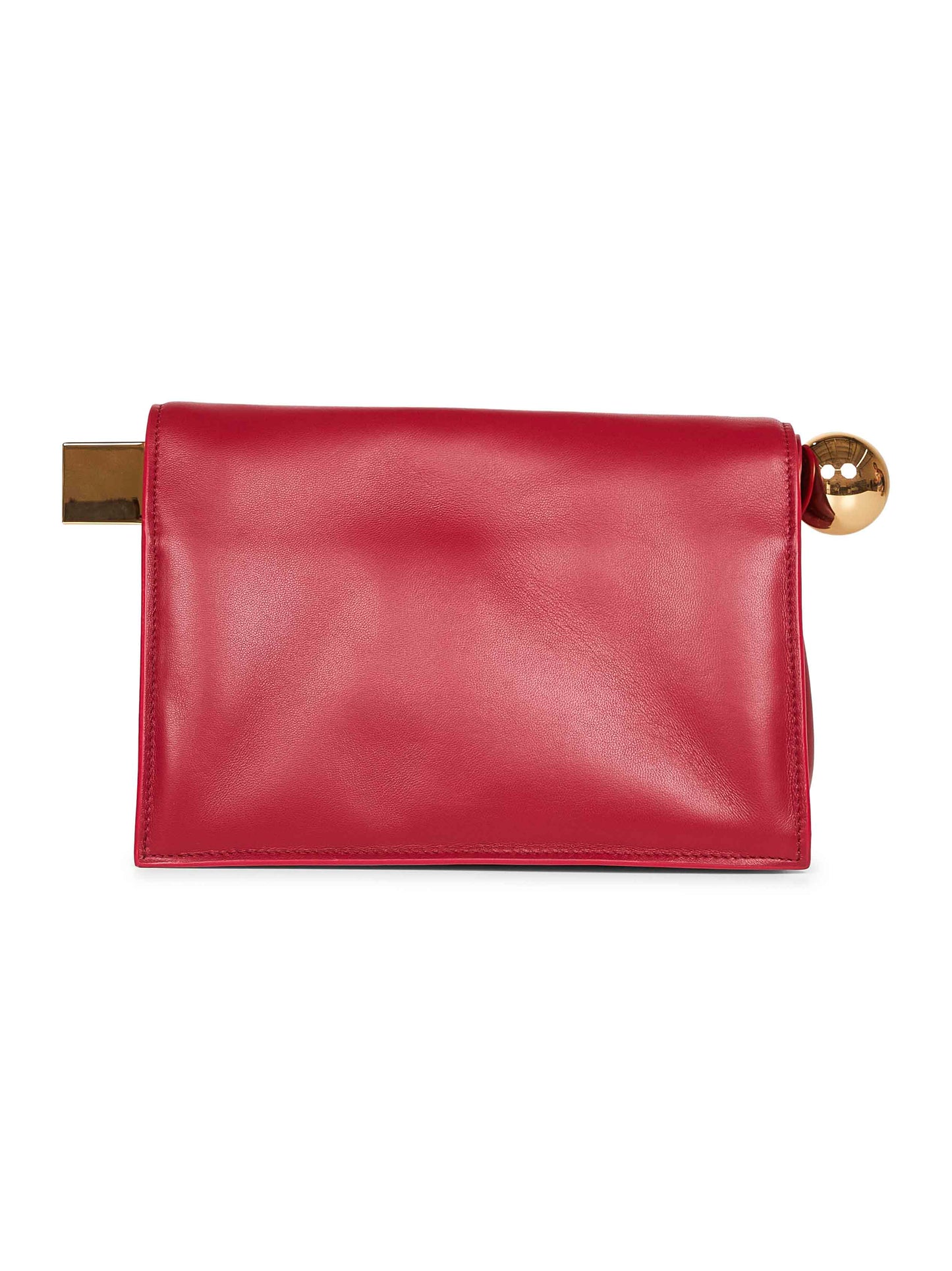 Dark red The Rond Carré clutch bag