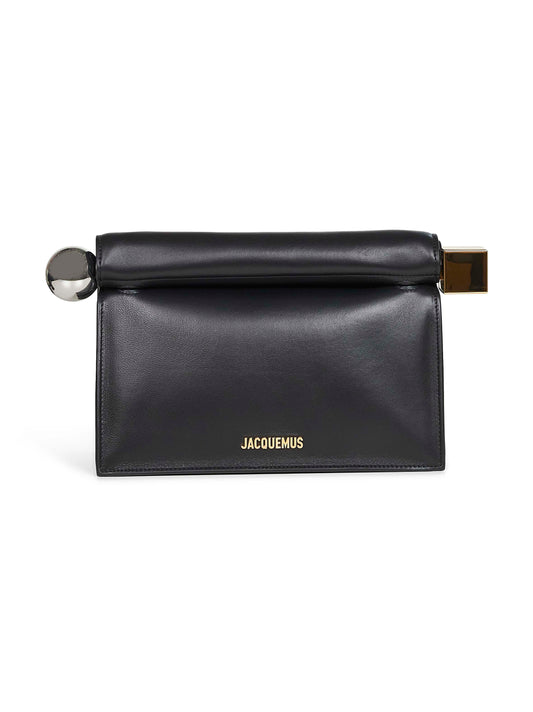 Borsa a mano La pochette Rond Carré nera