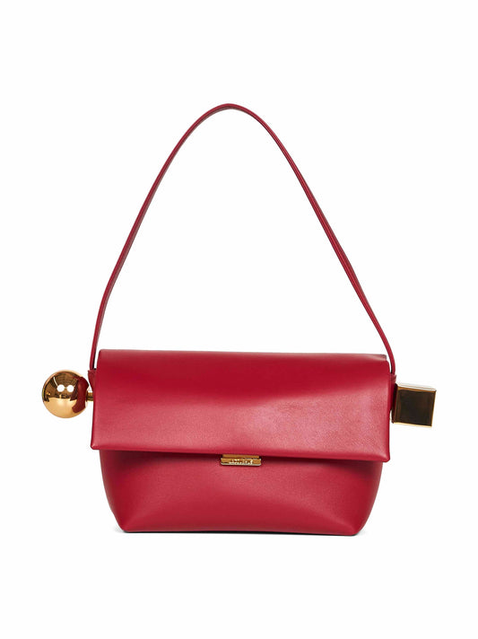 Dark red The Rond Carré shoulder bag