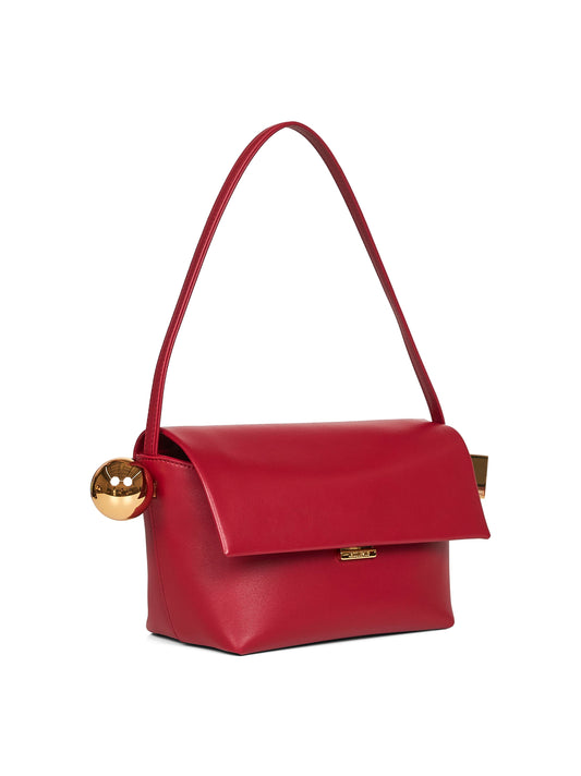 Dark red The Rond Carré shoulder bag