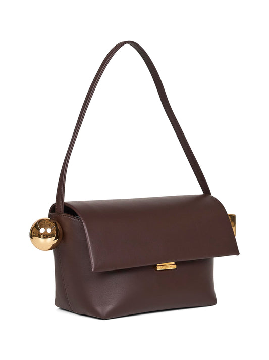 Midnight brown The Rond Carré shoulder bag
