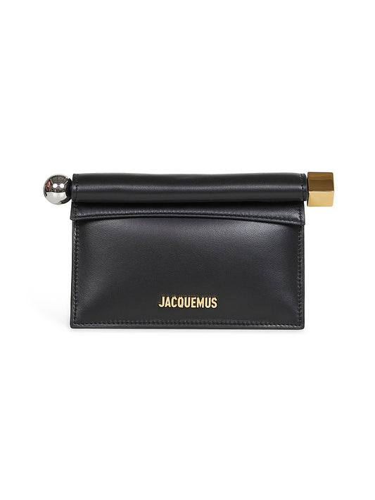 Black The small Rond Carré clutch bag