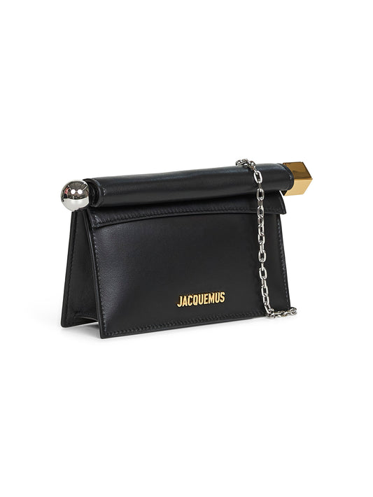 Black The small Rond Carré clutch bag