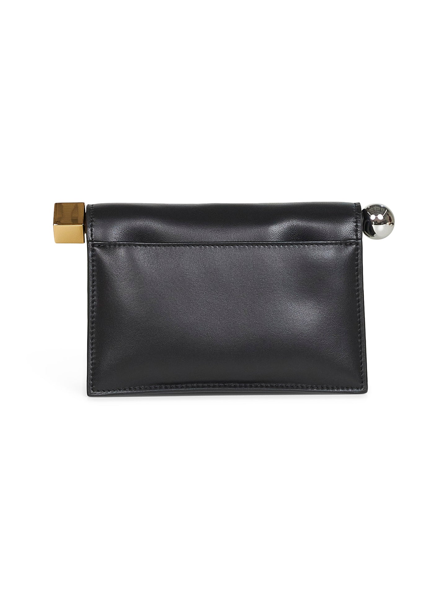 Black The small Rond Carré clutch bag