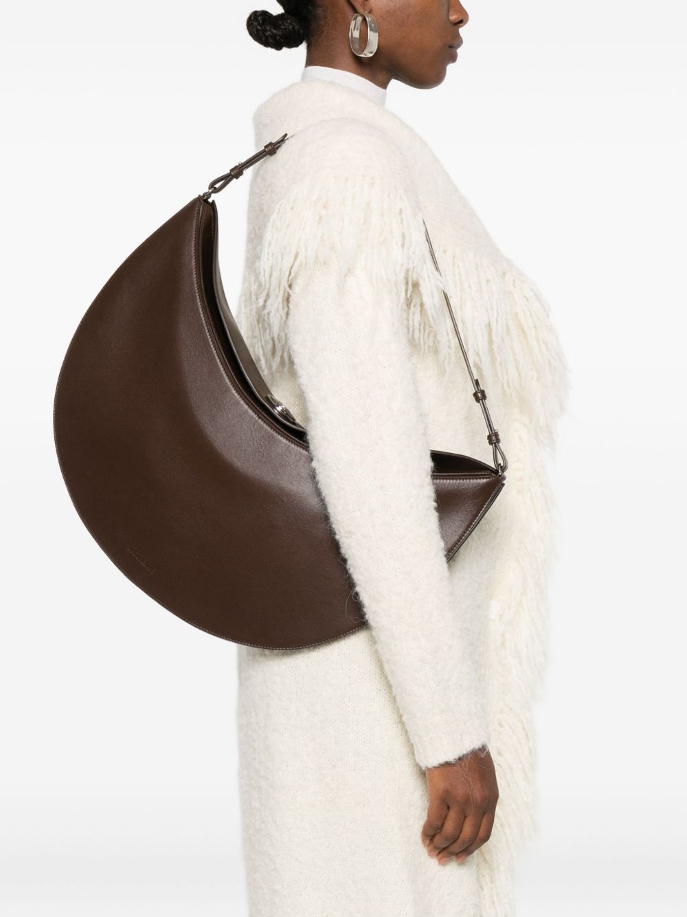 Borsa a spalla hobo Ovalo marrone