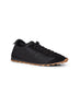 Sneakers Tennis in pelle scamosciata e nylon nero