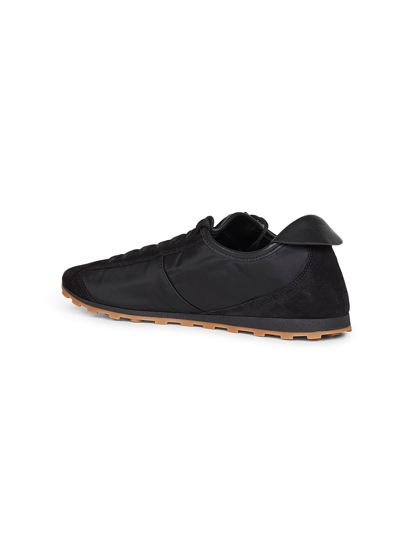 Sneakers Tennis in pelle scamosciata e nylon nero
