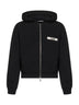 Black The Gros Grain zipped hoodie