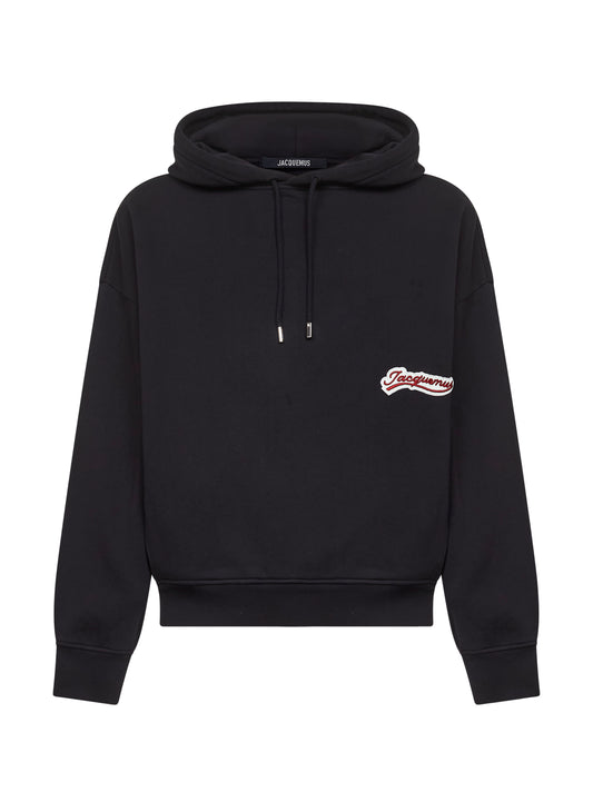 Blue Varsity embroidery hoodie