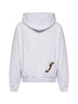 Grey Varsity embroidery hoodie