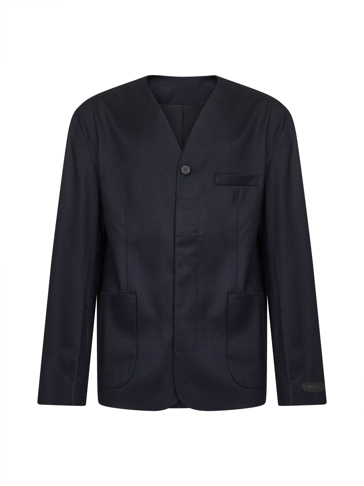 Blue tailoring wool The Cardigan jacket<BR/>