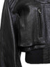 Black grained lambskin leather The Tore jacket
