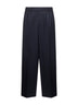 Blue wool relaxed tailored The Gio pants