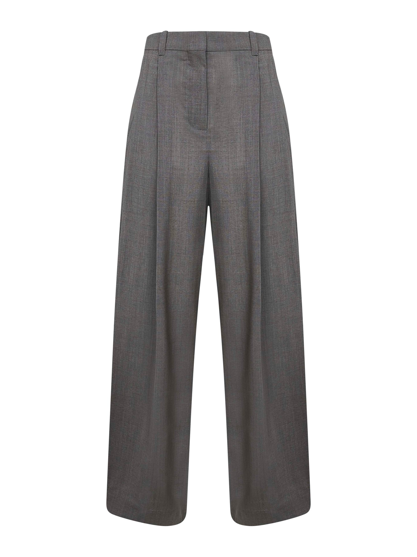 Pantaloni Man's in lana a trama aperta grigia