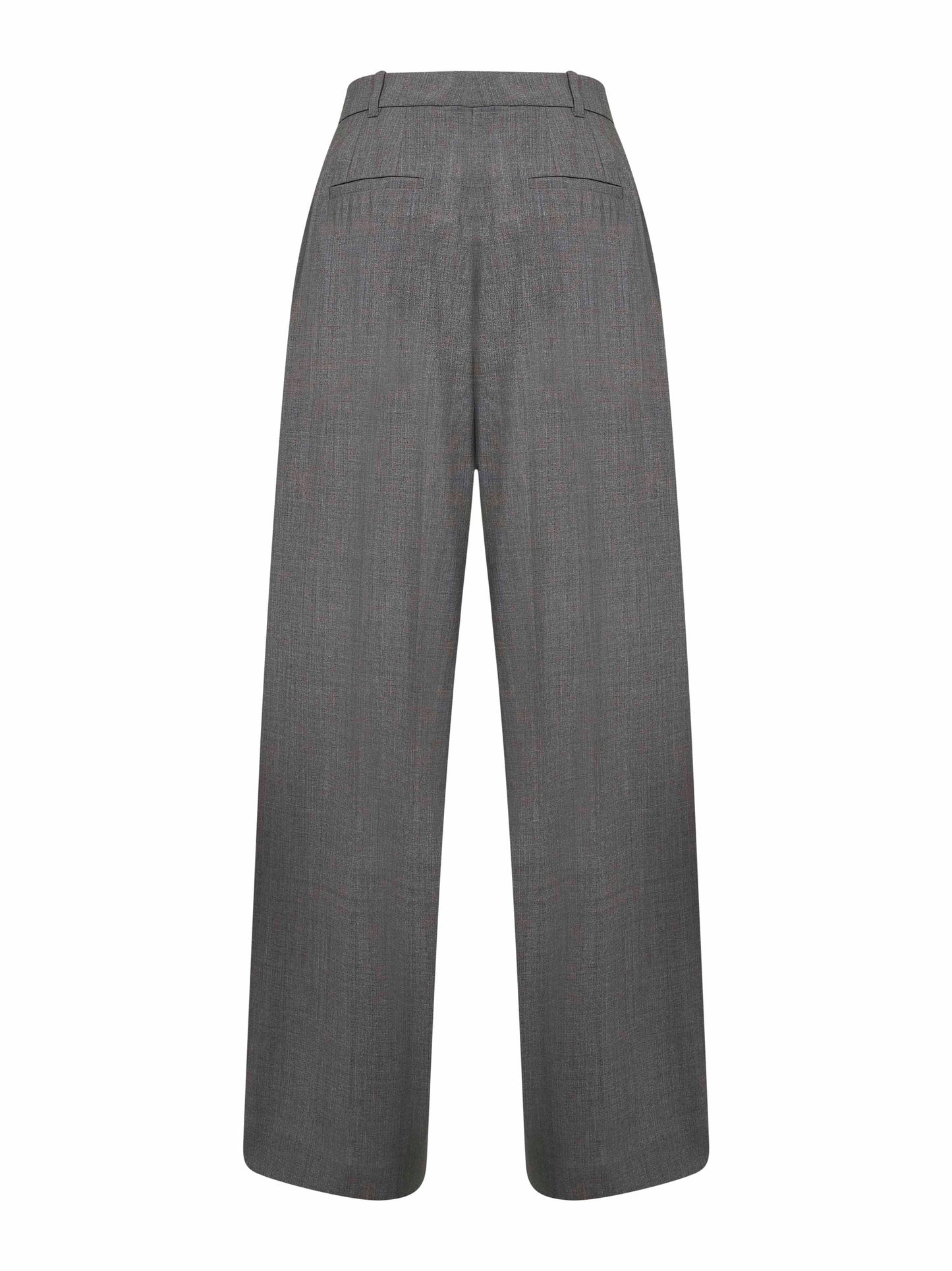 Pantaloni Man's in lana a trama aperta grigia