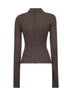 Brown The Merino long-sleeve polo shirt