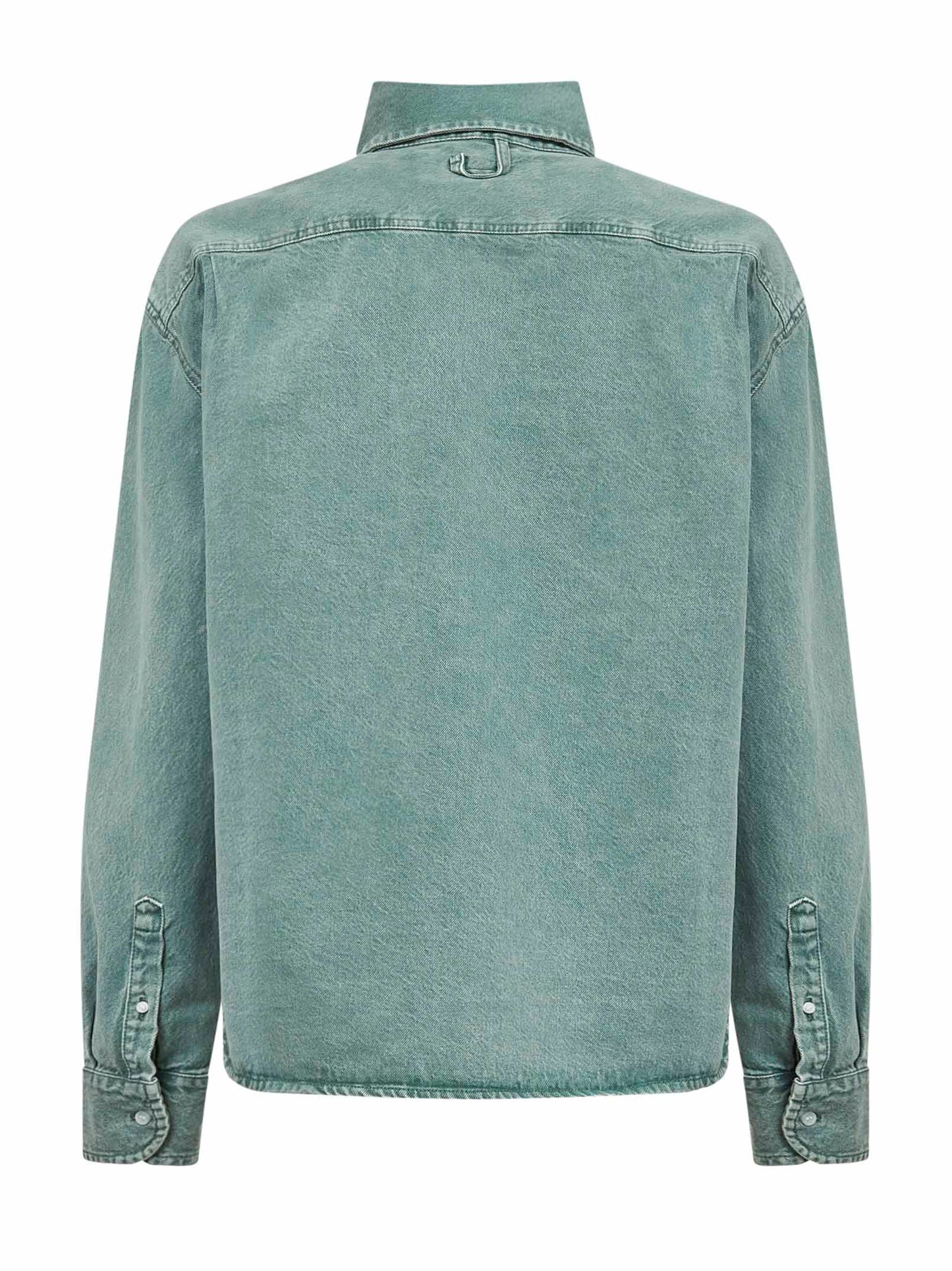 Camicia Simon in denim de-Nîmes verde