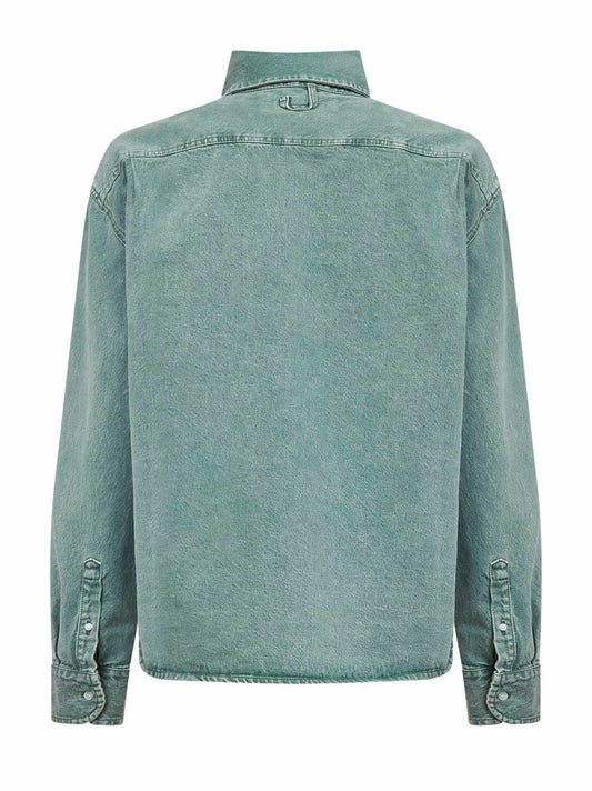 Green The Simon de-Nîmes denim shirt