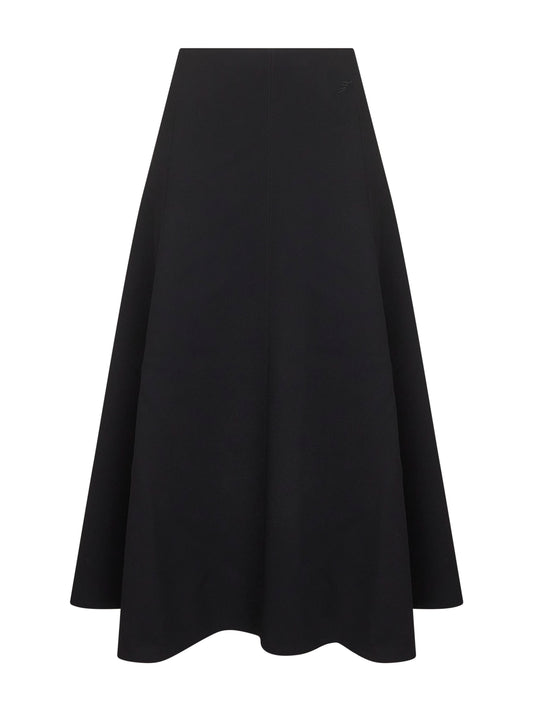 Black The Triangle flared maxi skirt