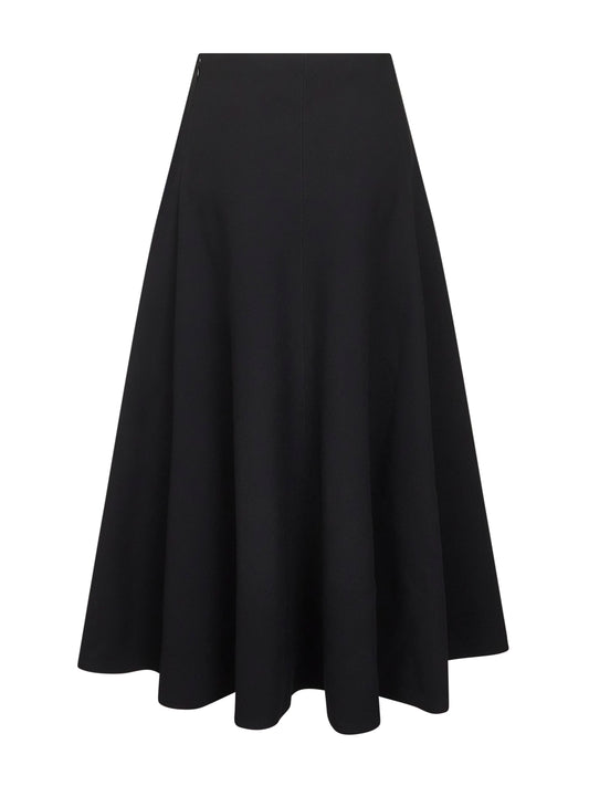 Black The Triangle flared maxi skirt