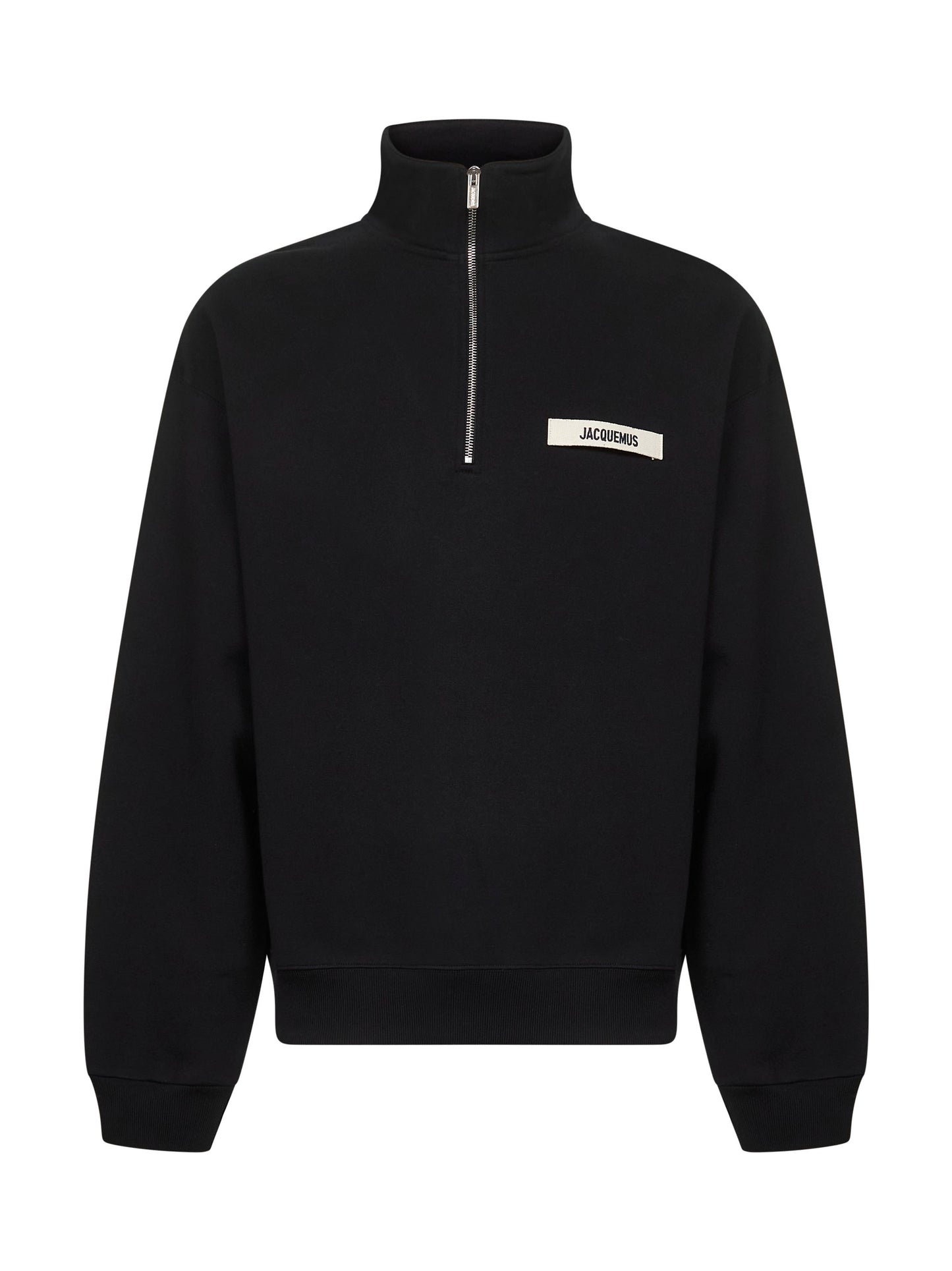 Black The Gros Grain zipped-rollneck sweatshirt