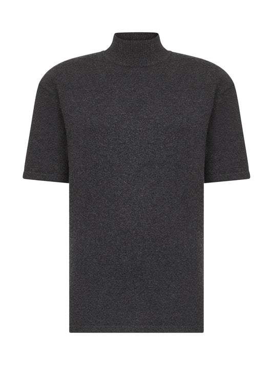 Grey wool and cashmere The Castagna sweater