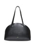 Borsa a spalla Curve Shoulder Media nera