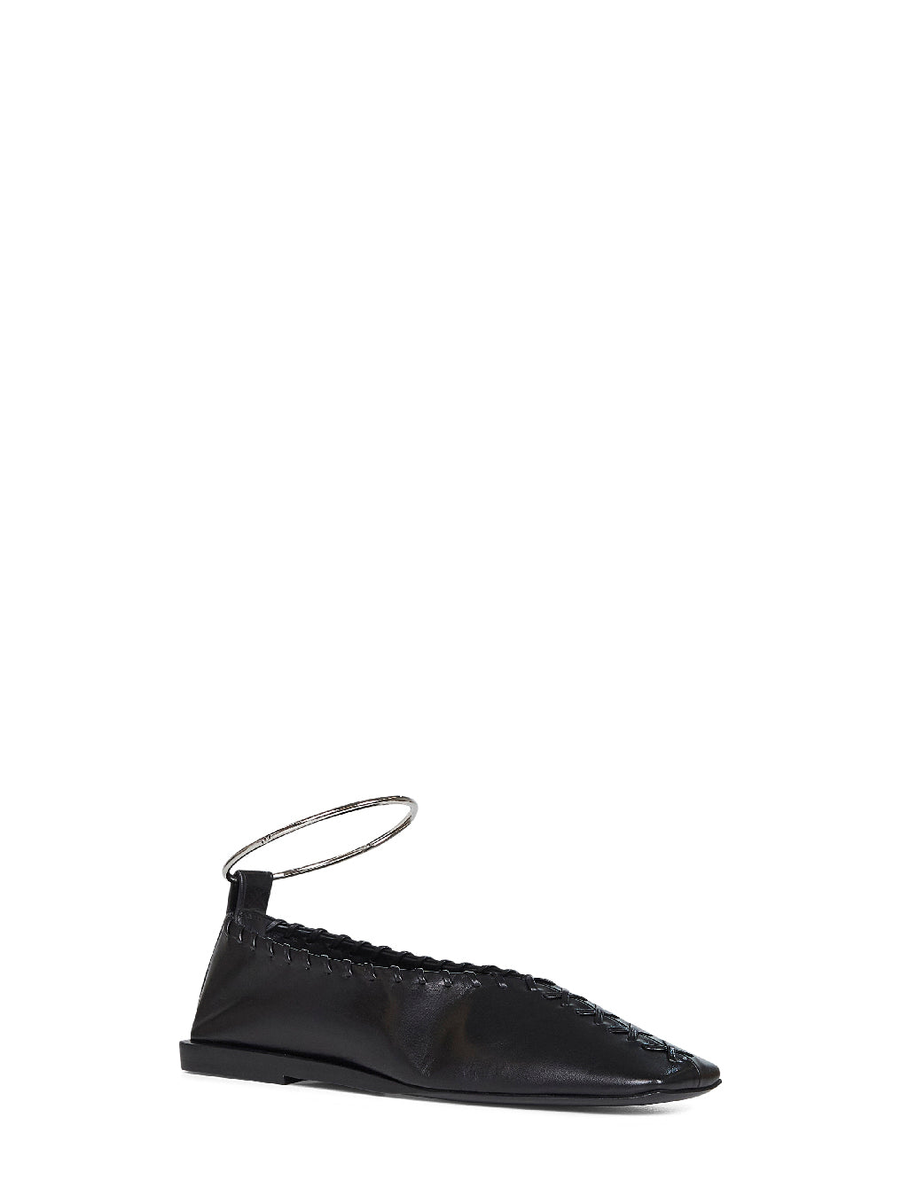 Ballerine Ring in nappa nera