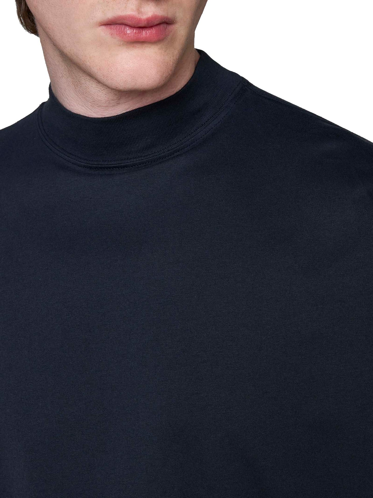 Top a fascia M-Clarksvillex in jersey stretch a costine nero