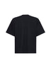 T-shirt nera con logo stampato