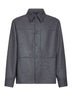 Camicia in lana Melton grigia