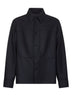 Camicia in lana Melton blu