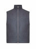 Grey melton wool padded vest