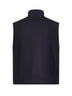 Blue melton wool padded vest
