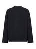 T-shirt in cotone nero con borchie