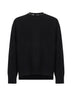Maglione girocollo in lana leggera nera