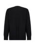 Maglione girocollo in lana leggera nera